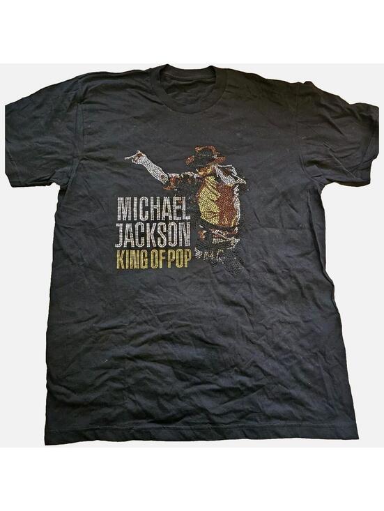 Michael Jackson Other - NWOT Michael Jackson King Of Pip T-Shirt W/ Rhinestones Large. See Measurements